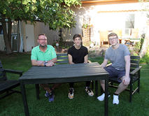 Austauschsch�ler_Pablo_Kunz_Garten_Gastfamilie