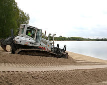 Sand Jersleber See Kettenraupe