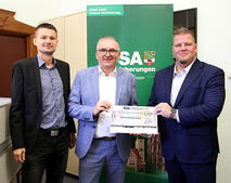 �SA Scheck�bergabe