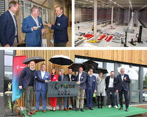 Fiege Logistikzentrum Grundsteinlegung Collage