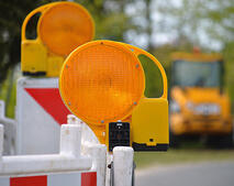 Stra�ensperrung Baustelle Vollsperrung