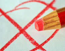 Wahlen Ankreuzen Rotstift