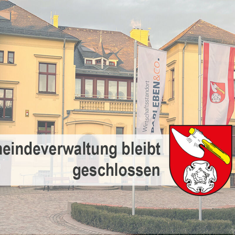 Kachel Verwaltung geschlossen