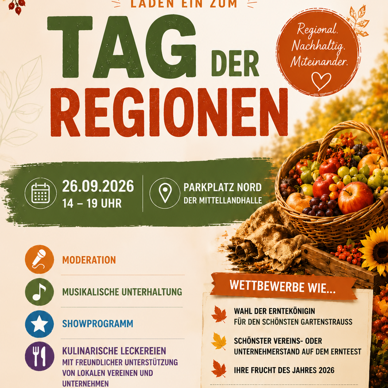 Flyer Tag der Regionen